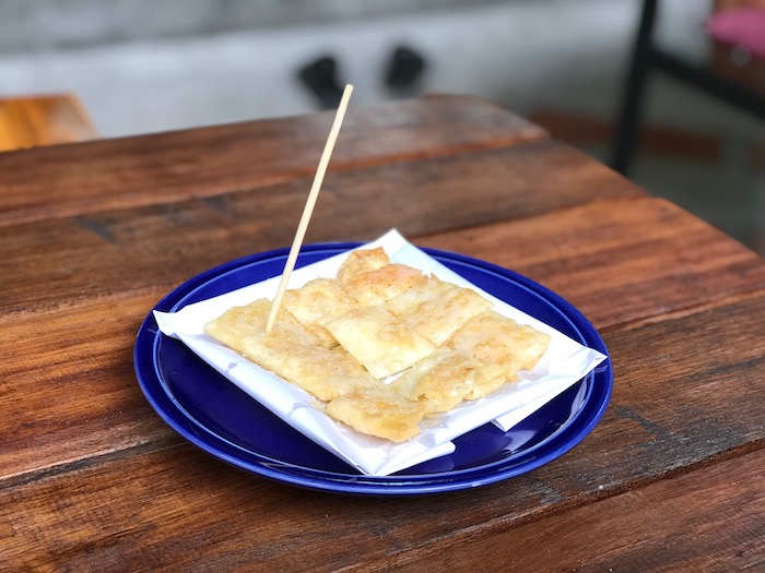 Roti « nature » : sucre et lait concentré